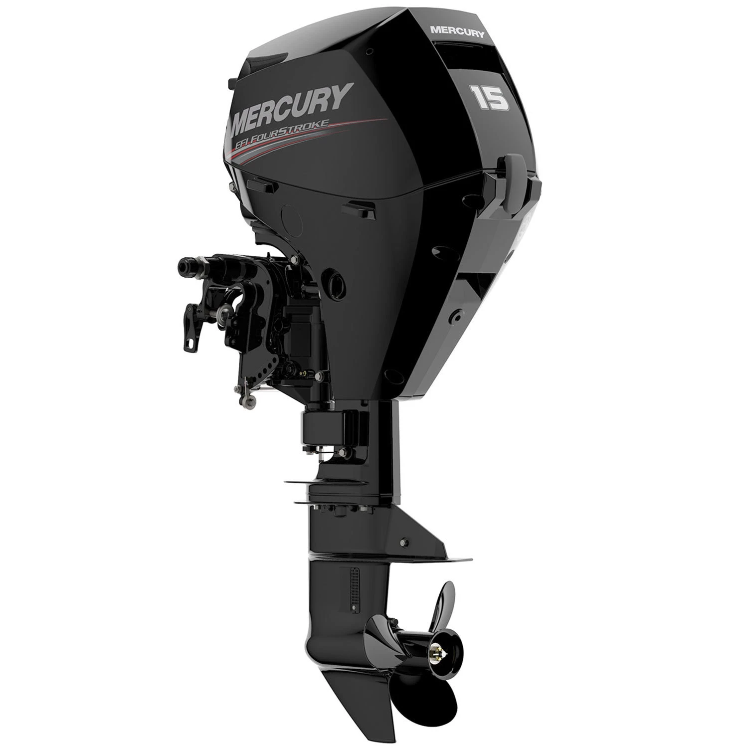 MERCURY MARINE Outboard Motors 15hp Electric Start Remote Steering 4-Stroke Outboard, 15" Shaft Length