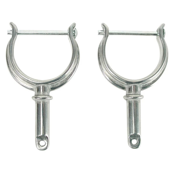 WHITECAP Boats Chrome-Plated Zamac Pinned Oarlock Horn, 1 1/2" Length
