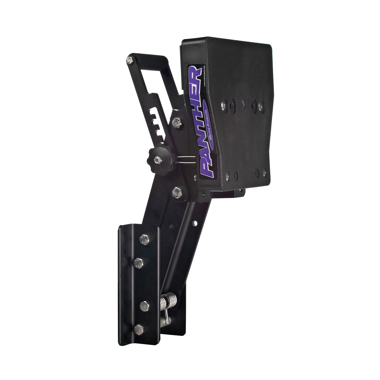 MARINETECH PRODUCTS Outboard Motors Adjustable 2 Or 4-Stroke Outboard Motor Bracket, Powder-Coat Aluminum, Max. 15hp, Max. 132lb.