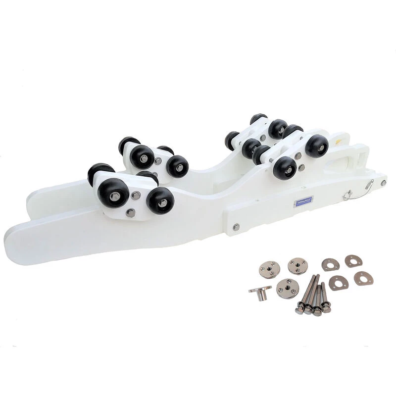 VERSACHOCK Boats & Motors Tilting Davits With Wheels For Rigid Bottom Inflatable Dinghies