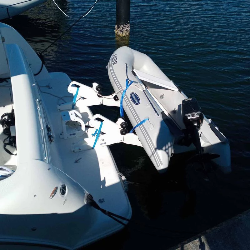 VERSACHOCK Boats & Motors Tilting Davits With Wheels For Rigid Bottom Inflatable Dinghies - Image 3