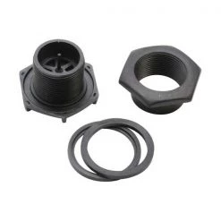 WEST MARINE Boats Drain/Plug Assembly For Inflatable Boat, Hexagon, Black